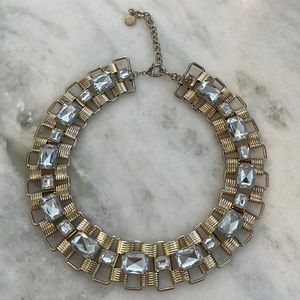 R.J. Graziano Gold Necklace with Diamond Rhinestones